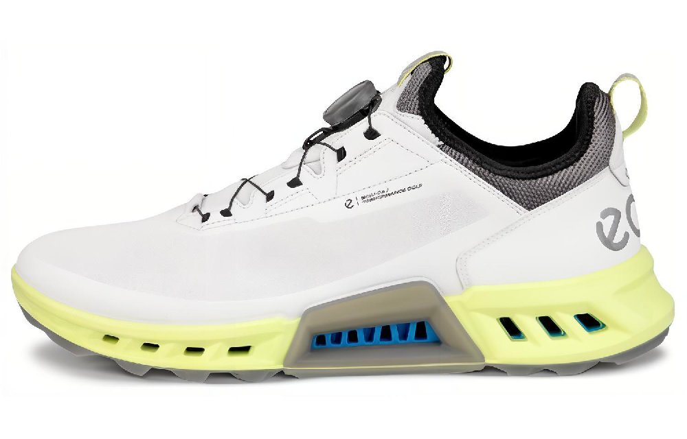 Ecco Water-Resistant Low-Top Casual Shoes Men's White Gray