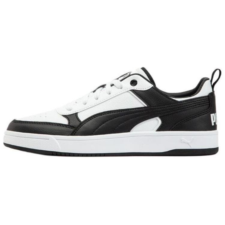 PUMA DRIBBLE Anti-Slip And Wear-Resistant Breathable Low-Top Skateboard Shoes Unisex White Black