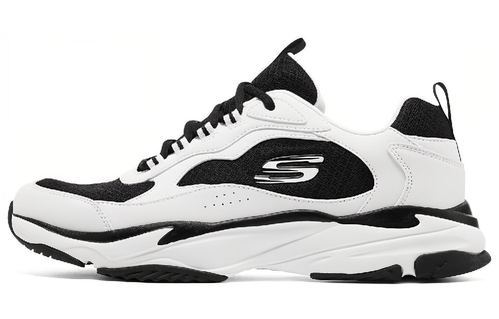 Skechers Lifestyle Arizin Low Top Casual Shoes Men's Black White