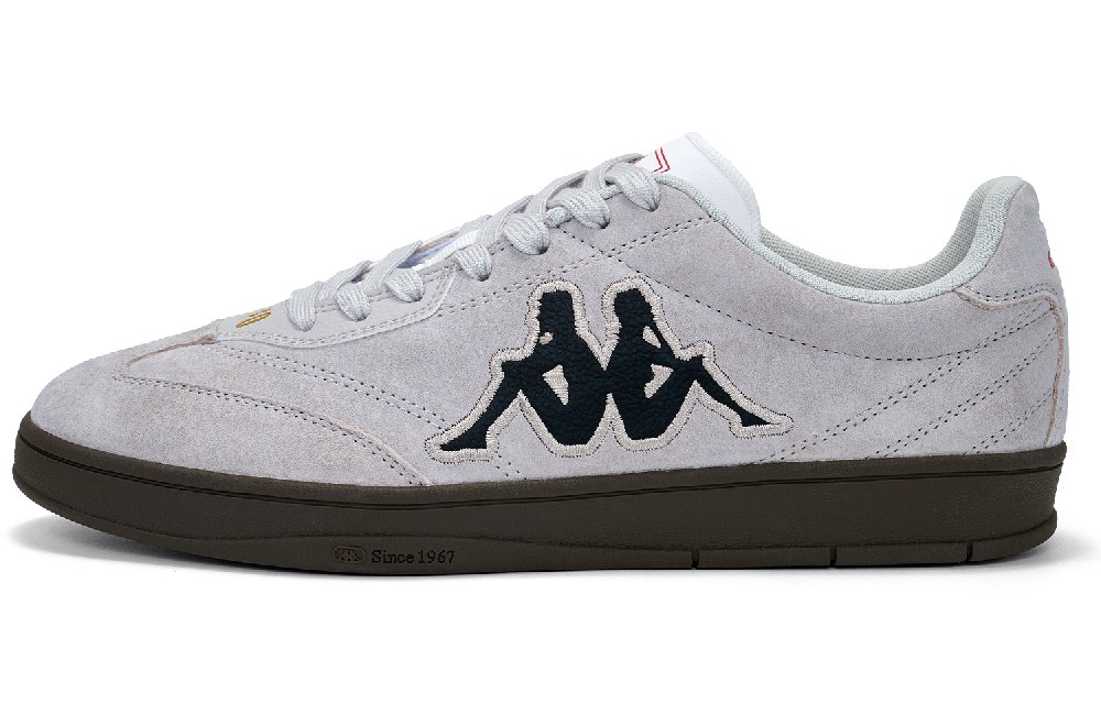 Kappa Tifo Anti Slip Wear Resistant Low Top Skateboard Shoes Unisex Gray Black