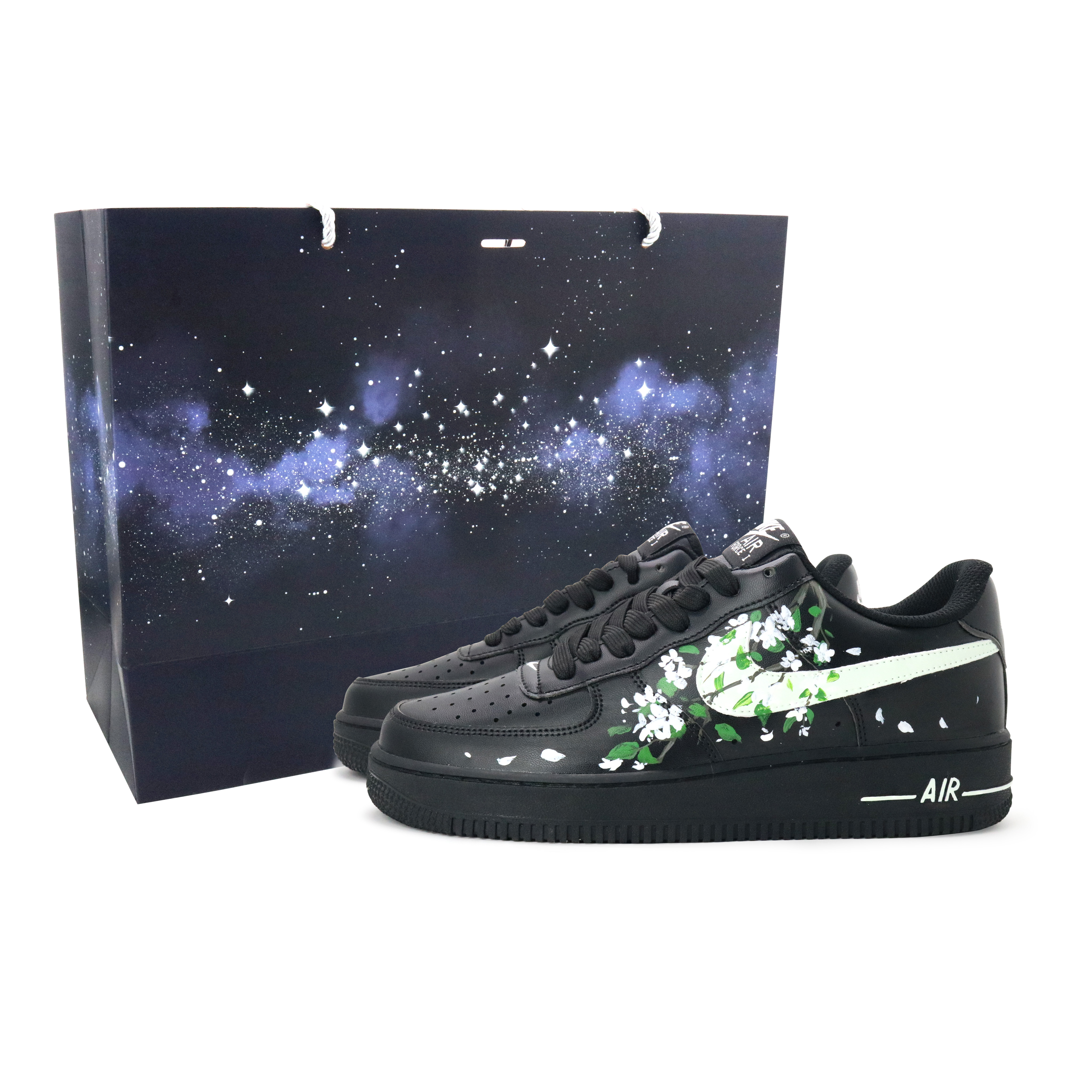 Nike Air Force 1 Skateboard Shoes Men's Low top Black/Brown