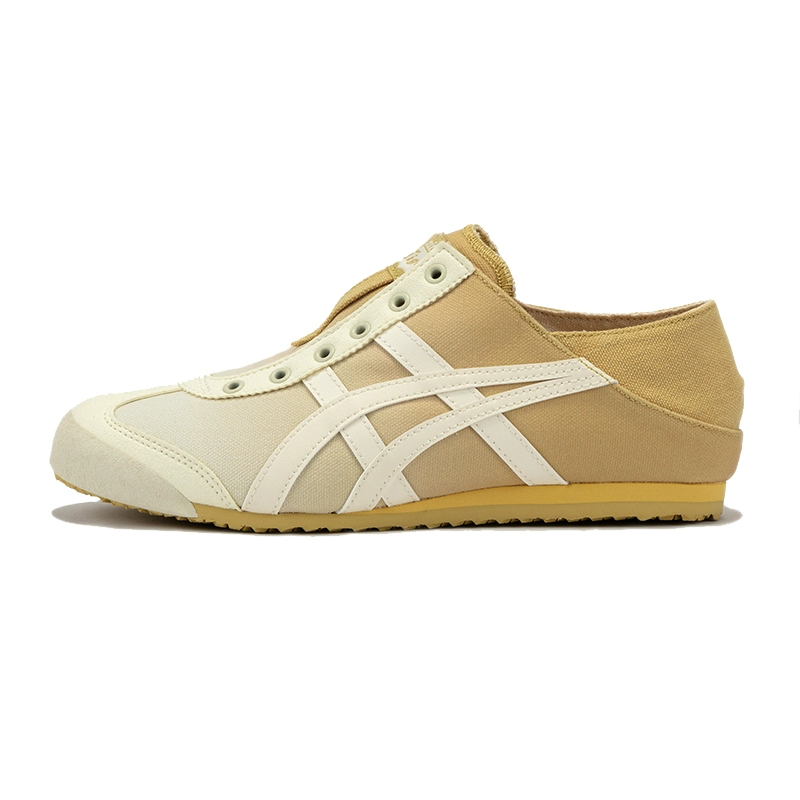 Onitsuka Tiger MEXICO 66 Anti Slip Wear Resistant Low Top Casual Shoes Unisex Yellow White