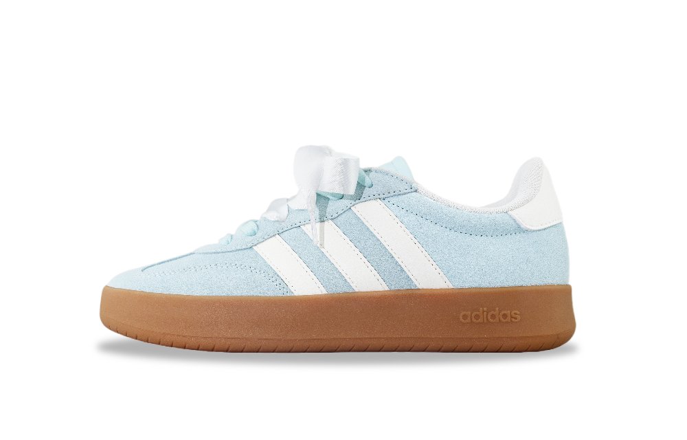 Adidas BARREDA Anti Slip Wear Resistant Low Top Skateboard Shoes Unisex White Blue