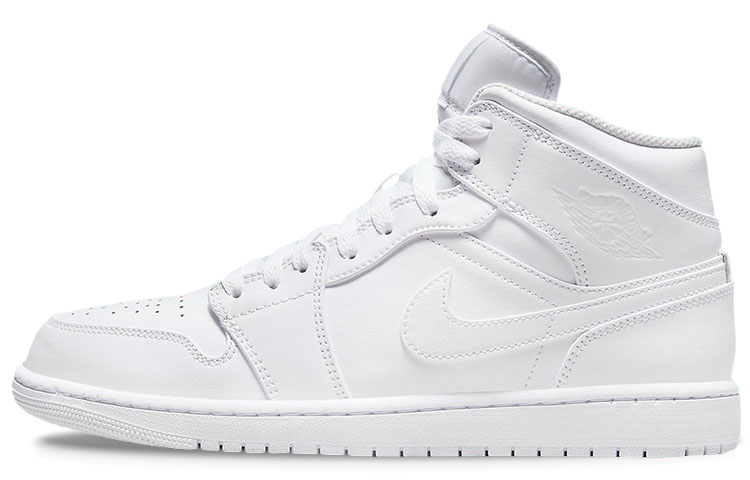 JORDAN 1 Mid Triple White
