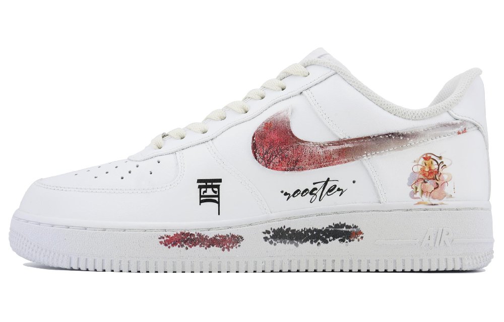Nike Air Force 1 SDS Rooster Low Top Skateboard Shoes Men's White