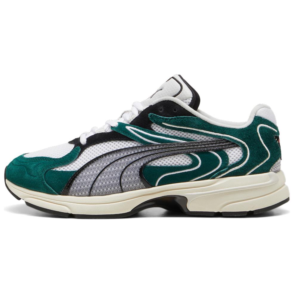PUMA Breathable Low Top Chunky Sneakers Unisex Green White