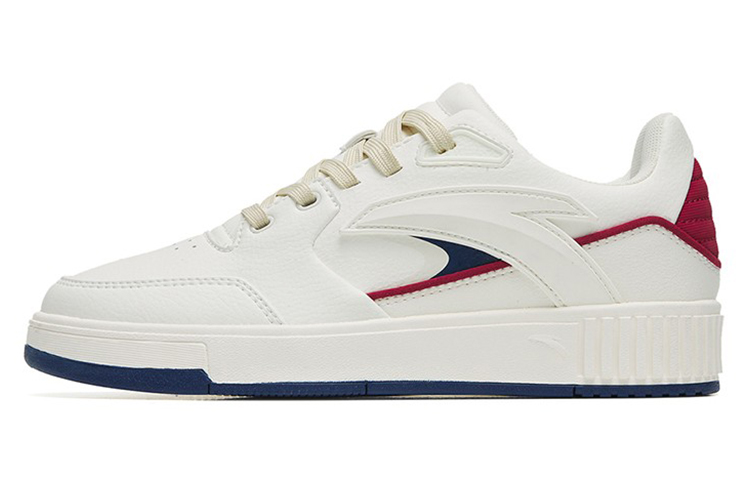Anta 982 Low Top Skateboard Shoes Women's White Blue Red