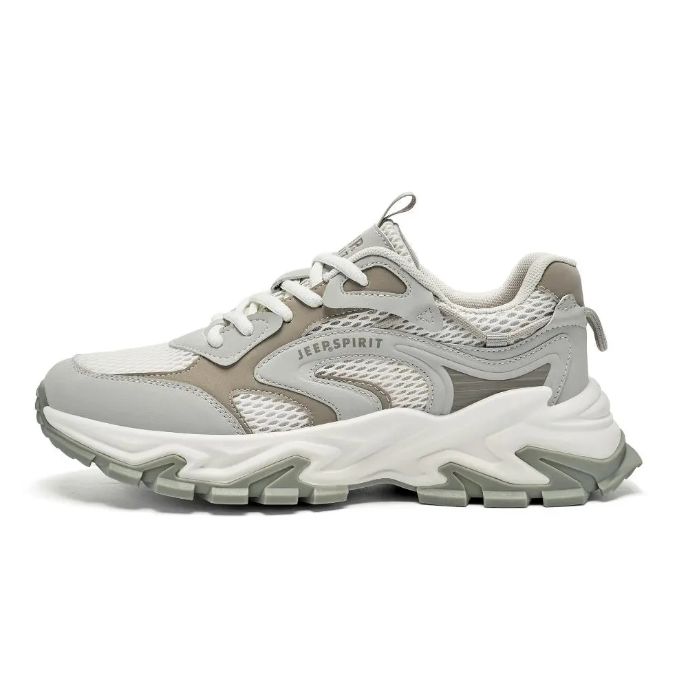 JEEP SPIRIT Low Top Hiking Shoes Men's Moon Dust Gray