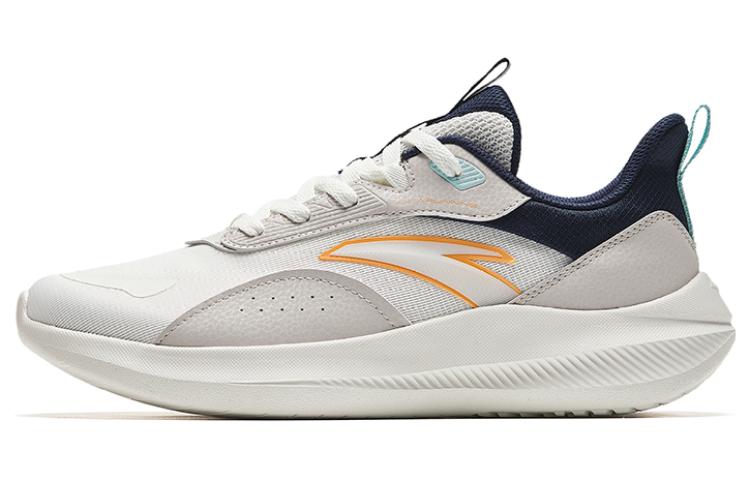 Anta Light Elf Collection Abrasion Resistant Low top Running Shoes Men's White Orange
