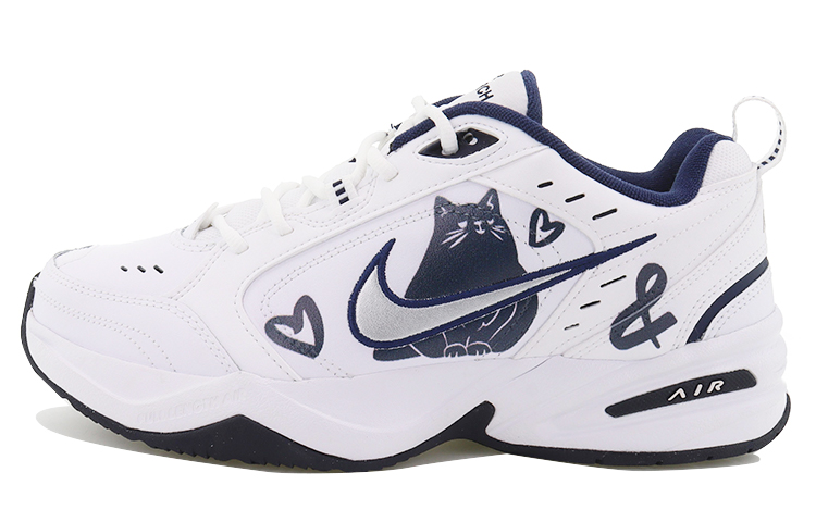 Nike Air Monarch 4 Cushioning Low-Top Chunky Sneakers Unisex Blue White