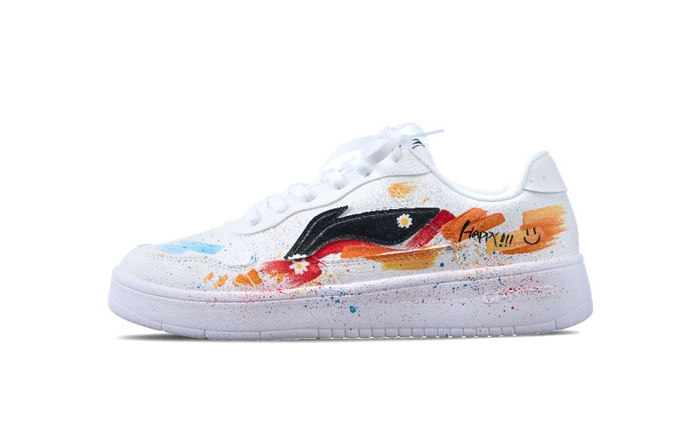 LiNing Pontoon Boats Breathable Height Increase Low top Skateboard Shoes Men's White