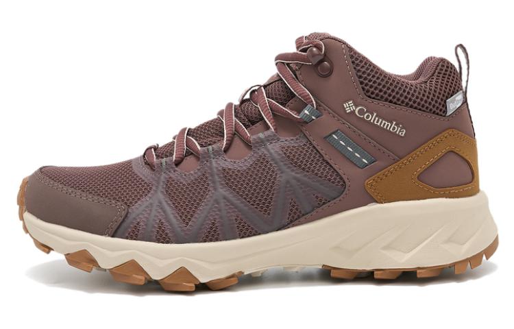 Columbia Cushioning Wear-Resistant Mid-Top Outdoor Shoes Women's Brown Red