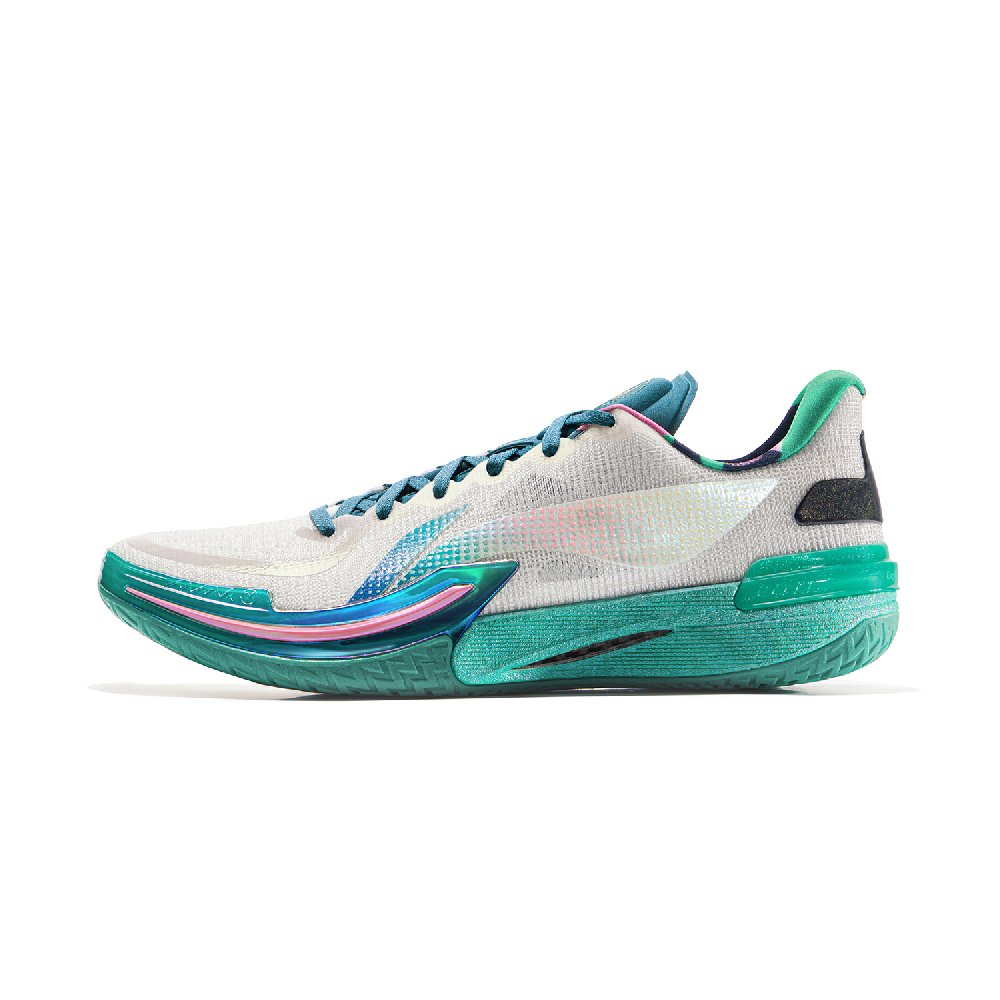 LINING Gamma Basketball Shoes Men's Low top White Green
