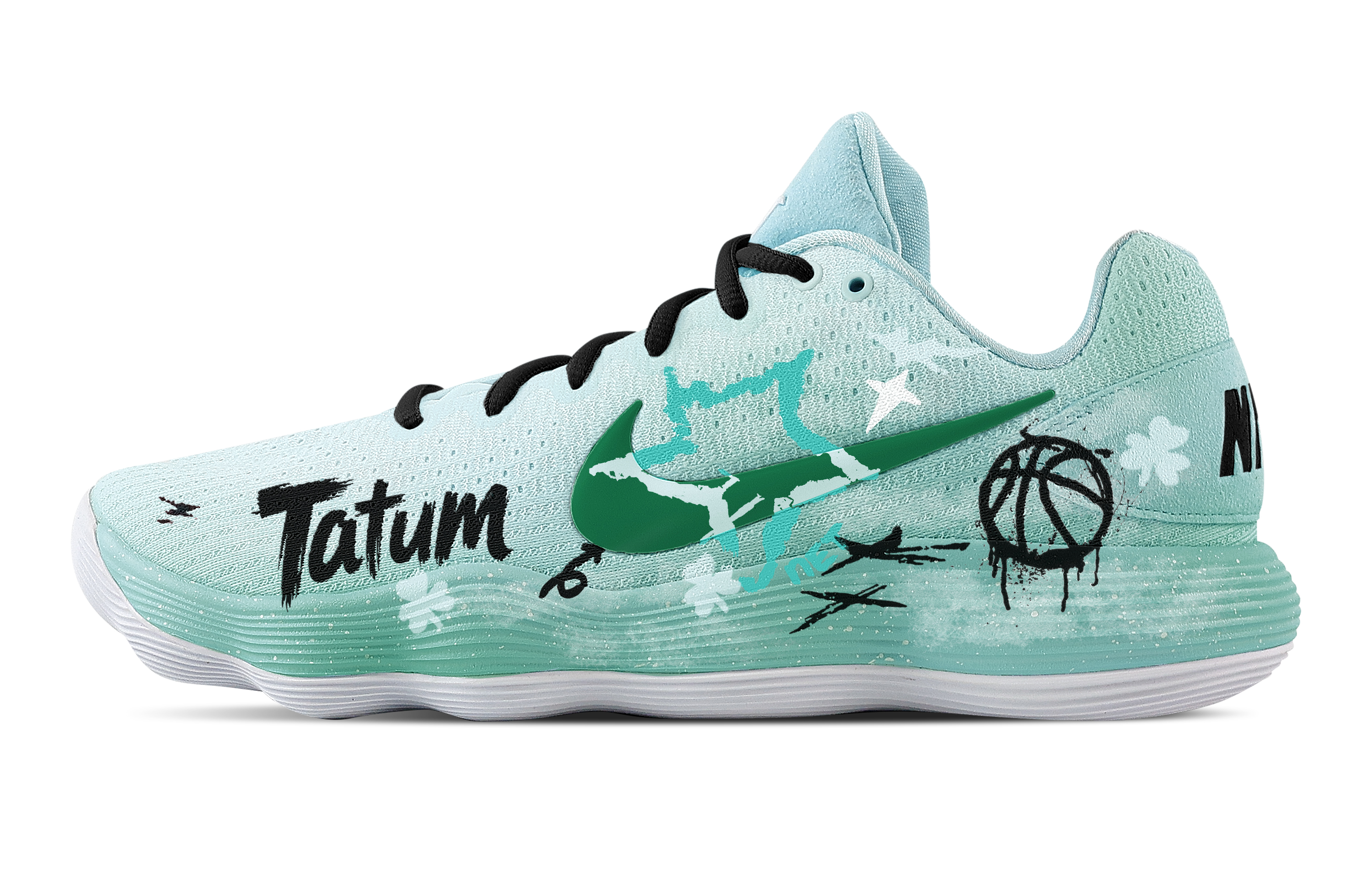 Nike Hyperdunk 2017 North Bank Green Mango Cushioning Coverage Support Low top Basketball Shoes Men's