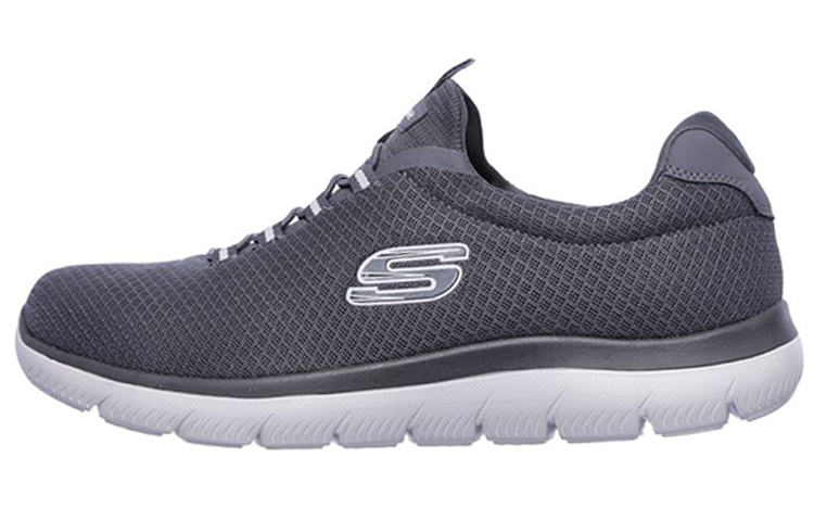 Skechers Summits Collection Low Top Casual Shoes Men's Charcoal Gray