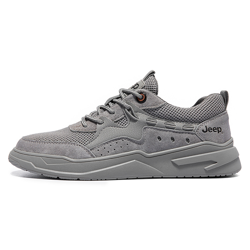 Jeep Low Top Skateboard Shoes Men's Gray