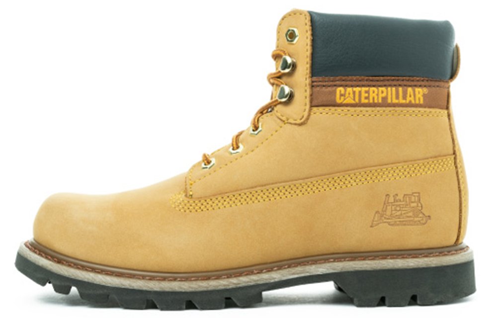 CAT Colorado Series Breathable Warm Wear-Resistant Slip-Resistant Short Outdoor Boots Men's Yellow