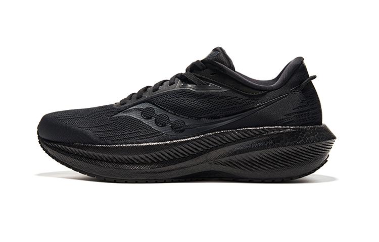 Saucony Triumph 21 Low Top Running Shoes Men's Black