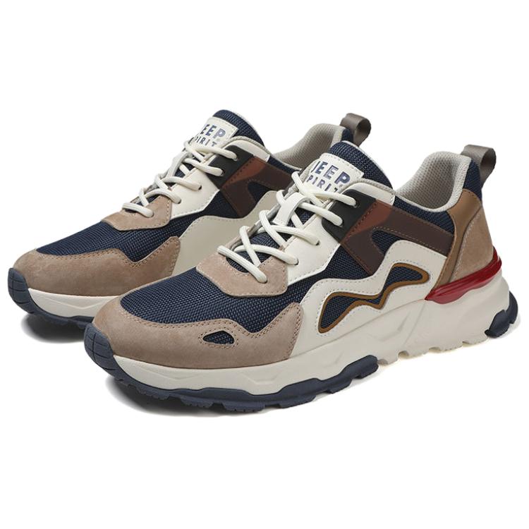 JEEP SPIRIT Low Top Casual Shoes Men's Brown Blue купить в интернет-магазине Yoocart с быстрой доставкой по России.