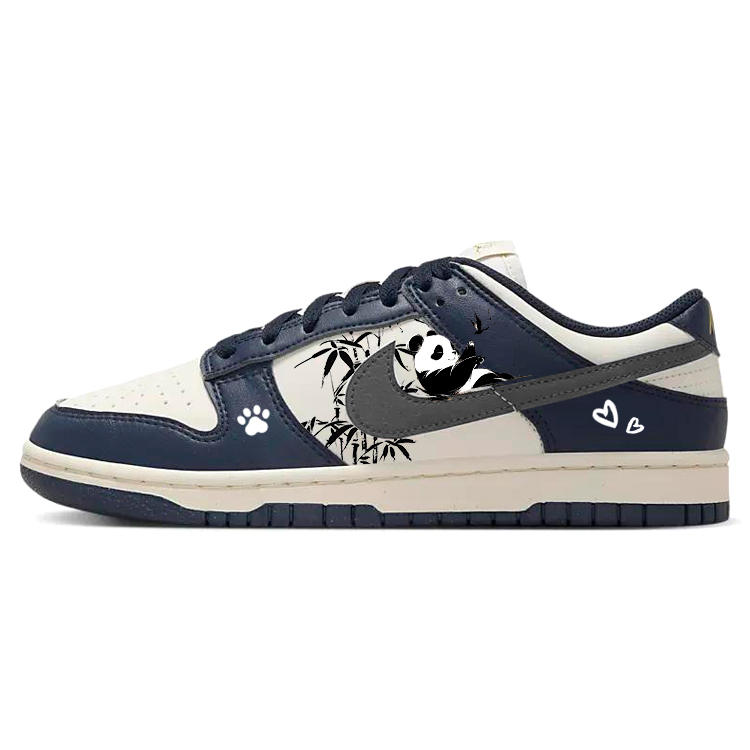 Nike Dunk Anti-Slip And Wear-Resistant Breathable Low-Top Skateboard Shoes Unisex Blue White