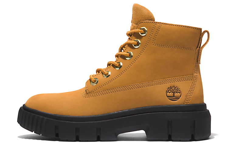 Timberland Greyfield Lace-Up Short Outdoor Boots Women's Brown Black