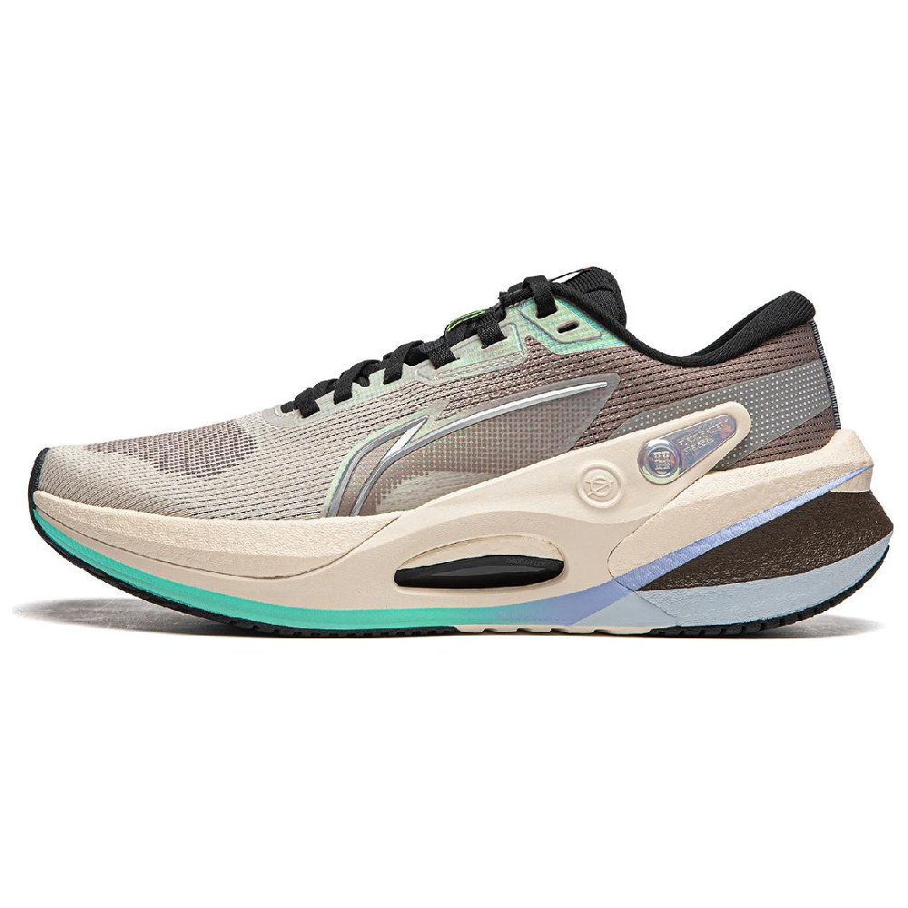 LINING Furious Rider 7.0 V2 Running Shoes Men Low Top Rock White Gray/Tree Gray Brown