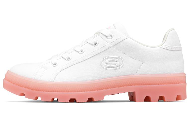 Skechers Roadies Low Top Sneakers White/Pink Women's