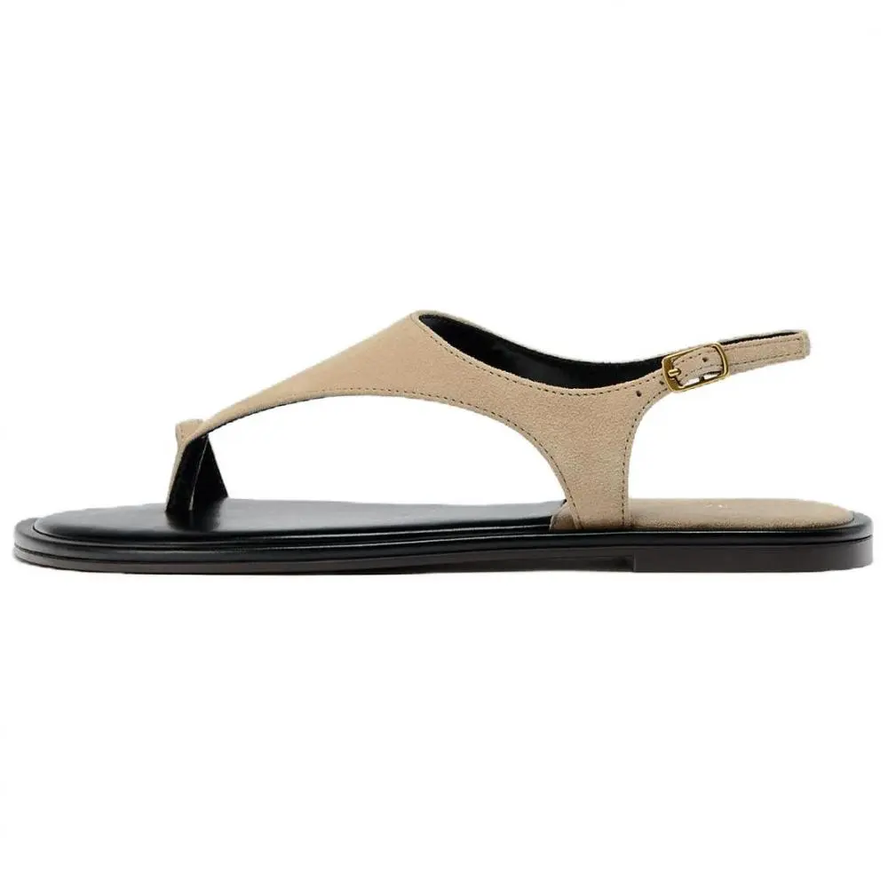 ZARA One Strap Sandals Women's Taupe