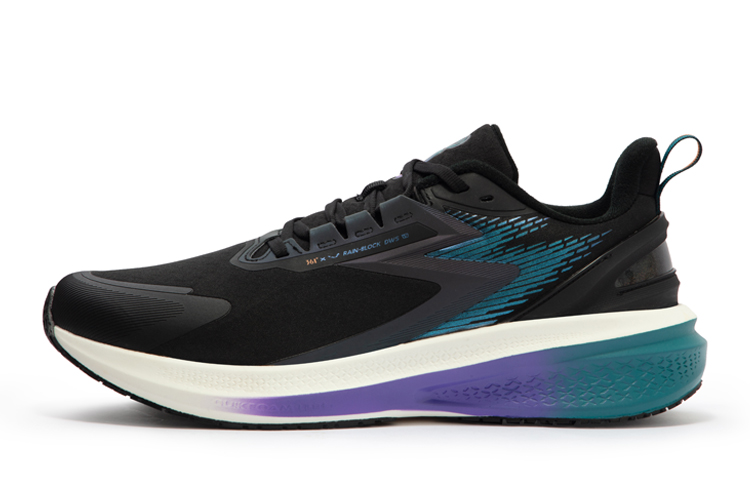 361° Rainy Day 7.0 Thermal Cushioning Abrasion Resistant Waterproof Low Top Running Shoes Men's Ocean Cyan