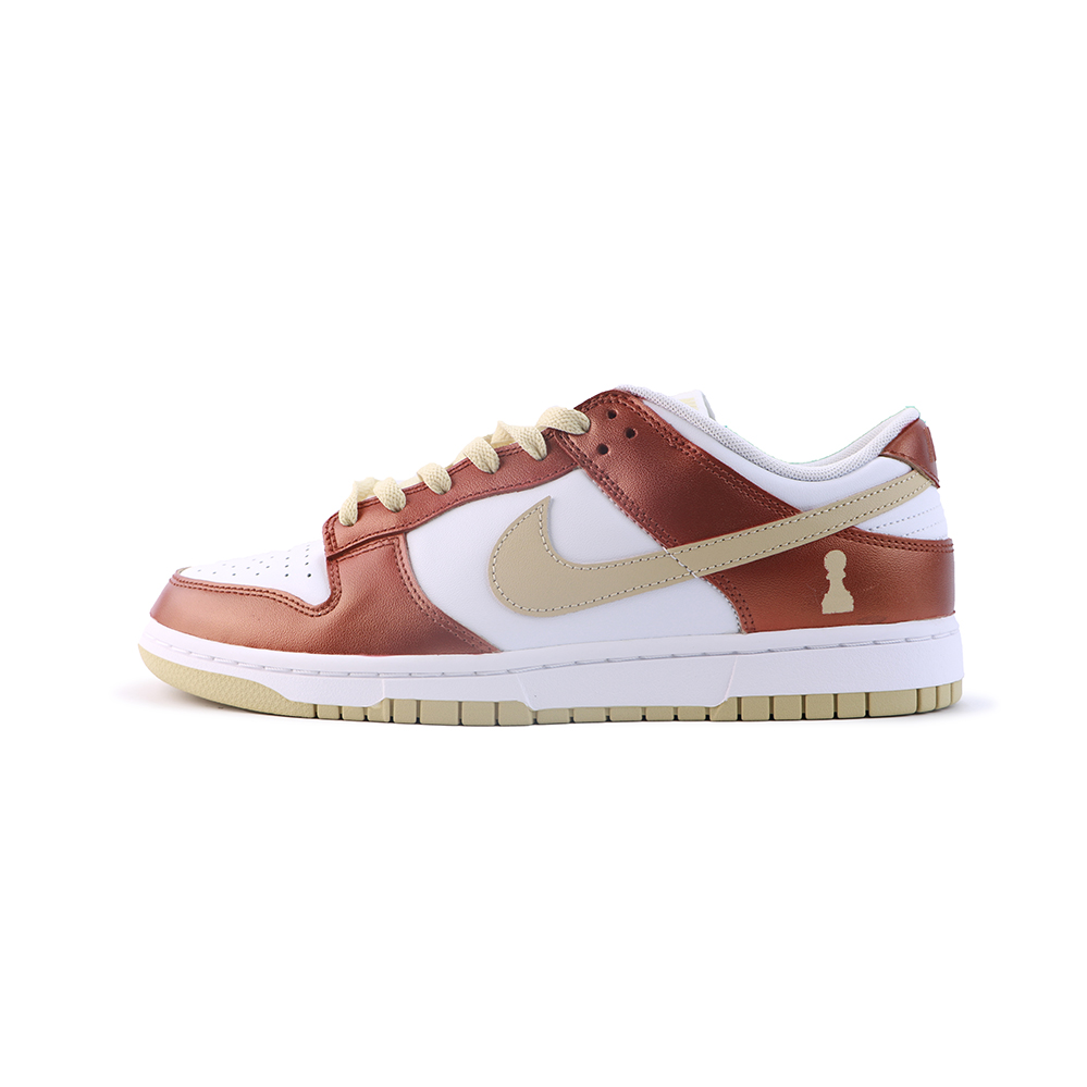 Nike Low-Top Skateboard Shoes Men's White Red