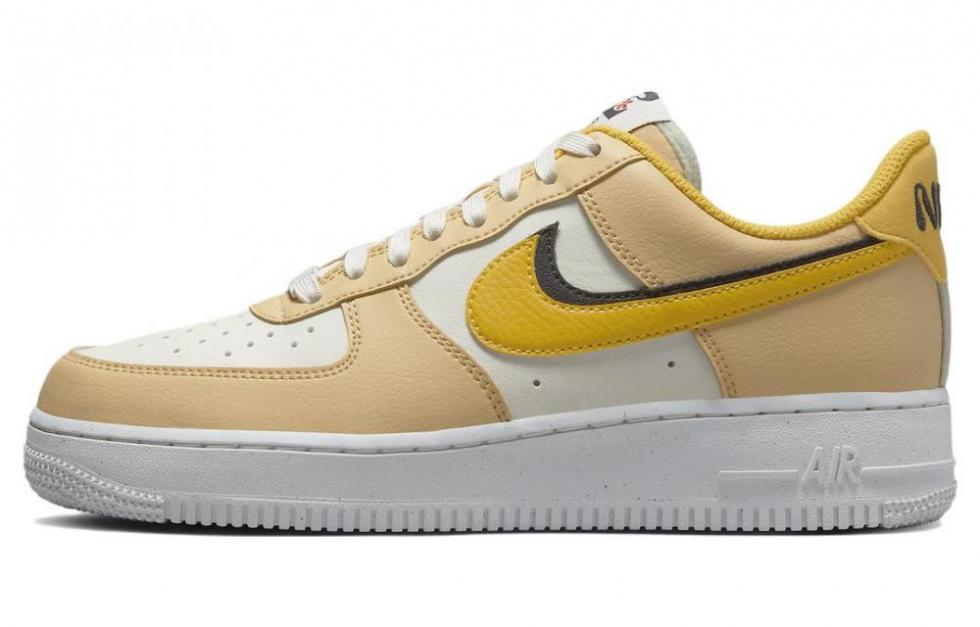 Nike Air Force 1 Low '07 Lx '82 Double Swoosh Sail Yellow Ochre Women's