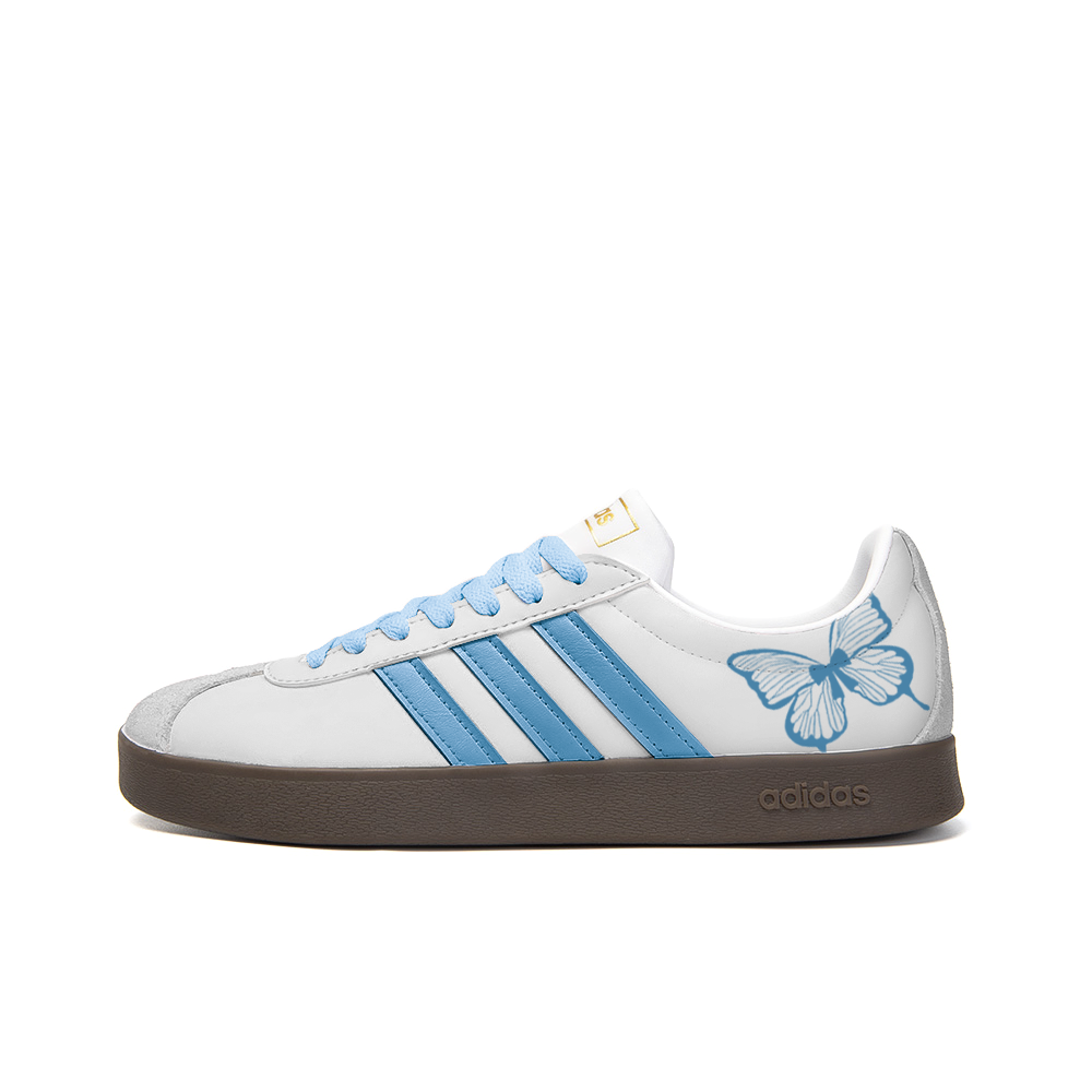 Adidas Neo VL Court 2.0 Anti-Slip Wear-Resistant Low-Top Skateboard Shoes Unisex Blue White