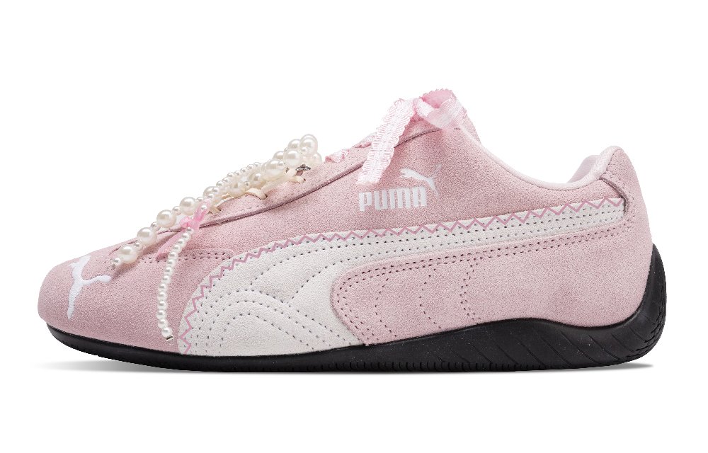 PUMA Speedcat Slip Resistant, Abrasion Resistant, Breathable Low Top Training Shoes Unisex Pink