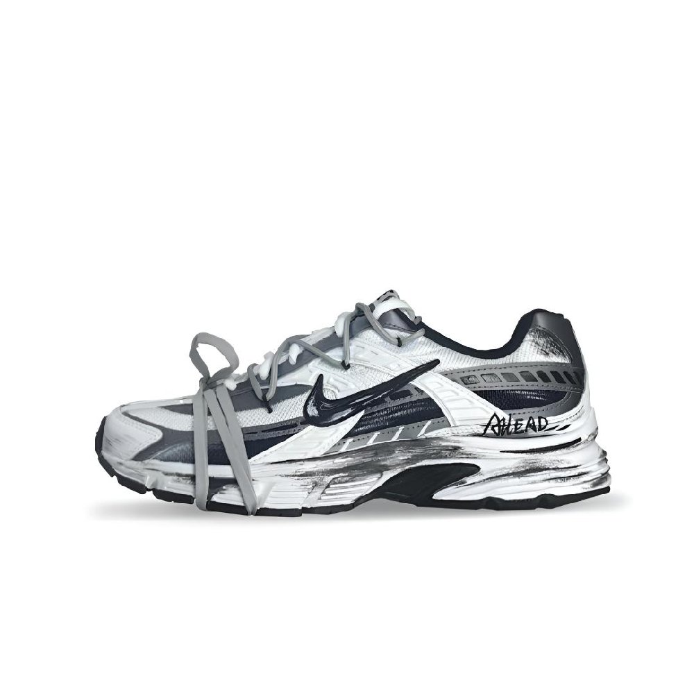 Nike Initiator Breathable Low Top Casual Running Shoes Men's Black White Gray