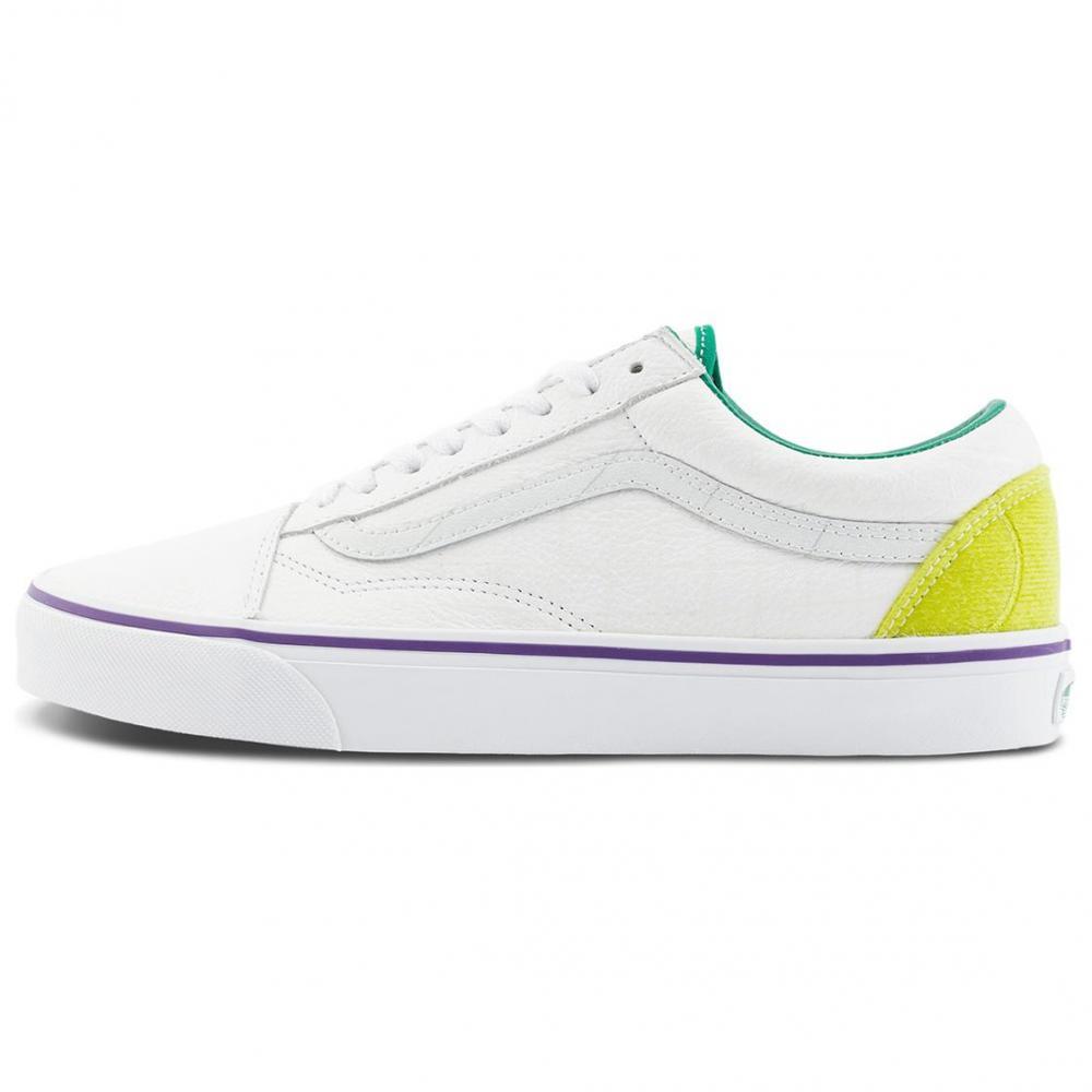 Vans Old Skool Anti-Slip Wear-Resistant Low-Top Skateboard Shoes Unisex White