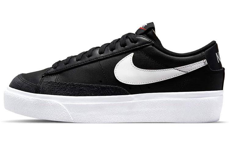 Nike Blazer Low Platform Black White Women's
