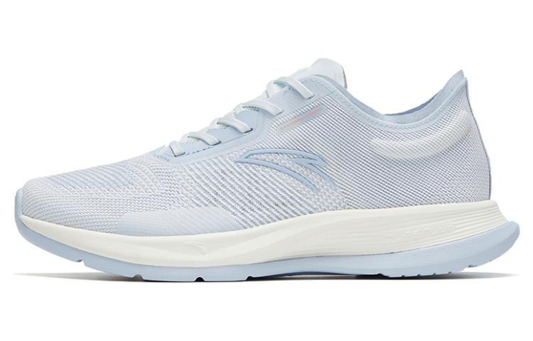 Anta Hydrogen Run V Slip Resistant Abrasion Resistant Low top Running Shoes Women's White Blue