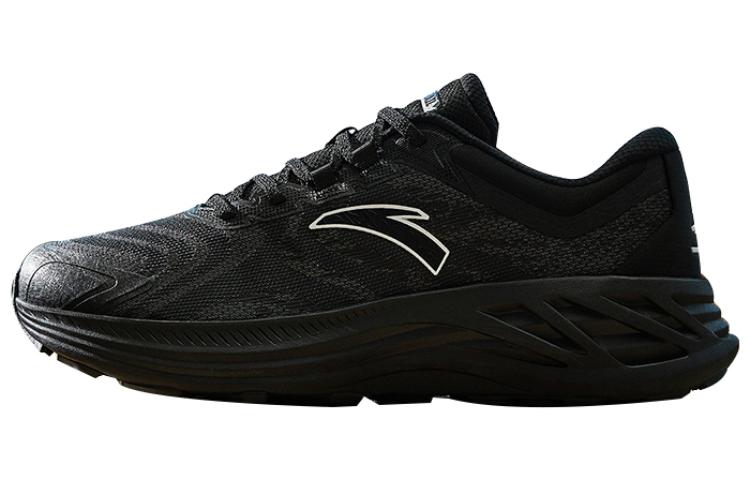 Anta Cushioning Wear-Resistant Low-Top Running Shoes Men's Black Gray