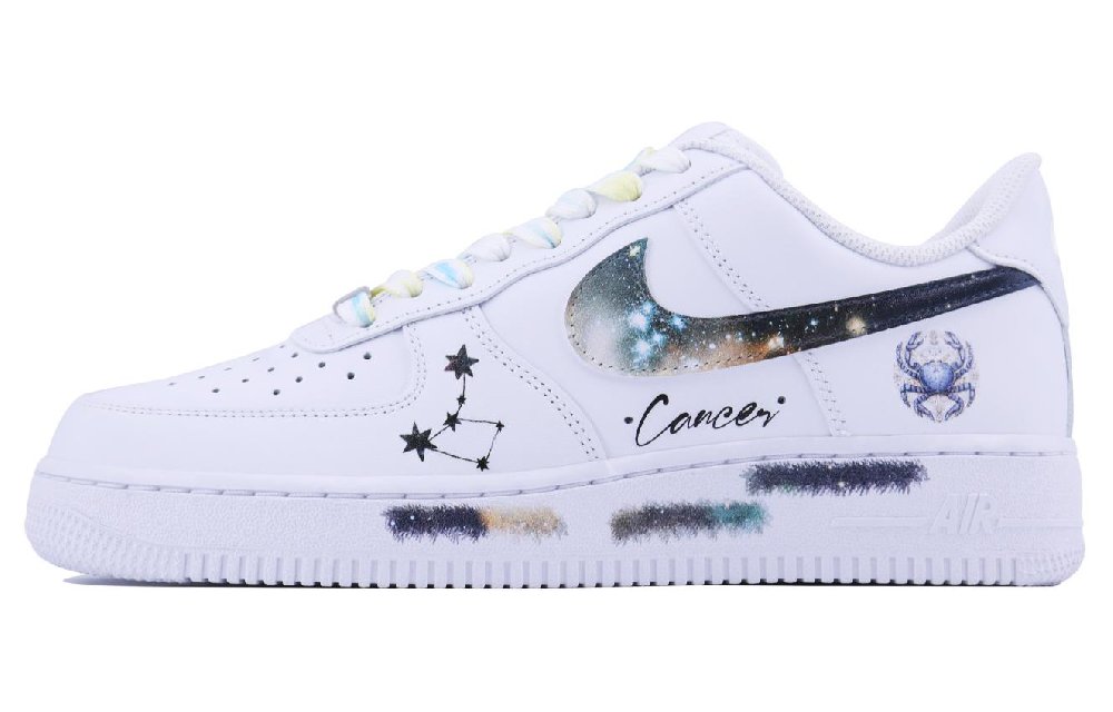 Nike Air Force 1 Cancer SDS Coverage Warm Low-Top Skateboard Shoes Men's White