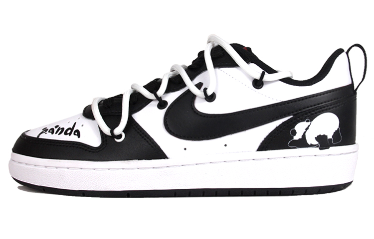Nike Court Borough Series Skateboard Shoes Women's Low-Top Black White
