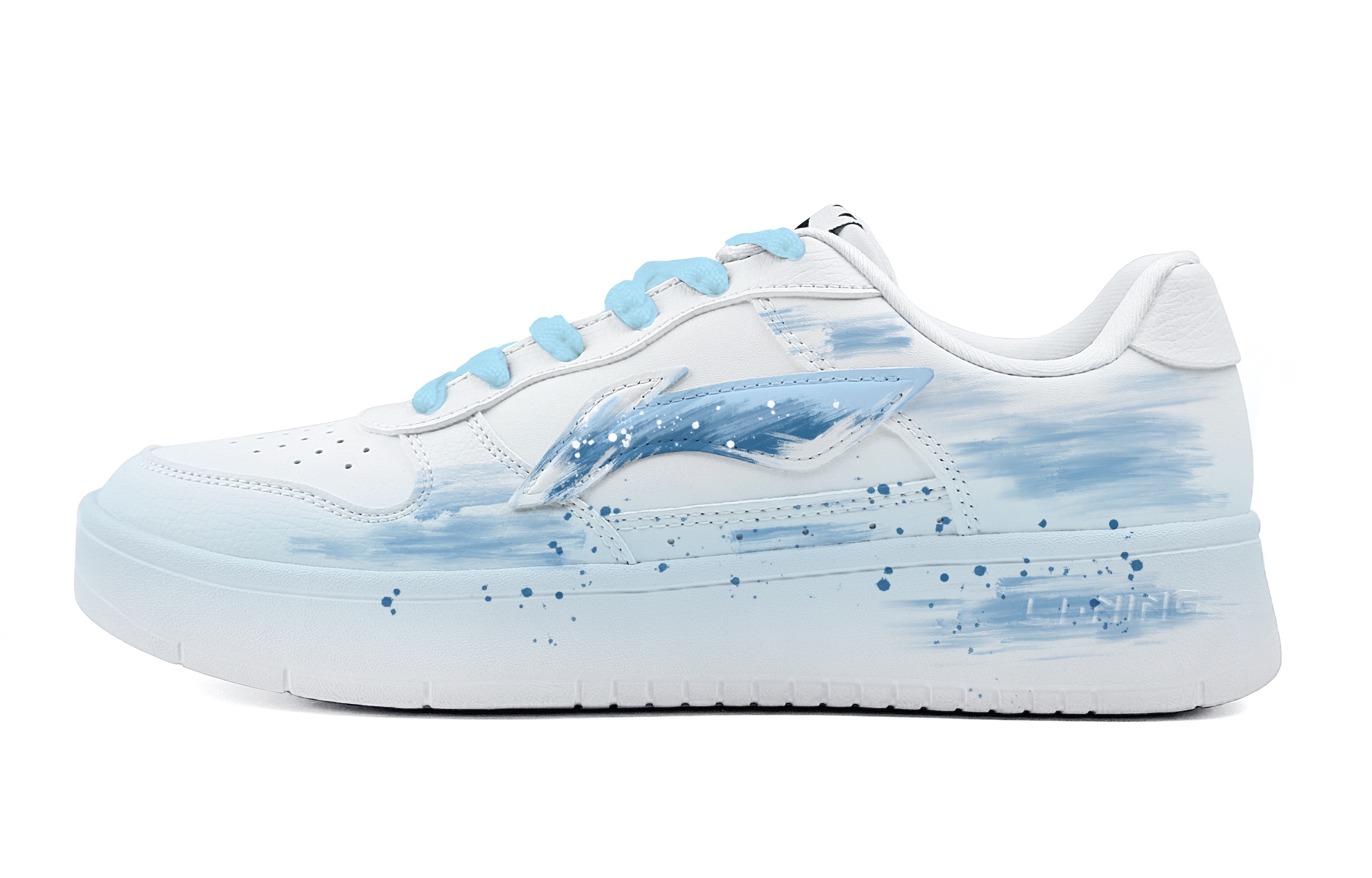 LiNing Pontoon Boats Abrasion Resistant Low top Skateboard Shoes Unisex Blue Pink купить в интернет-магазине Yoocart с быстрой доставкой по России.