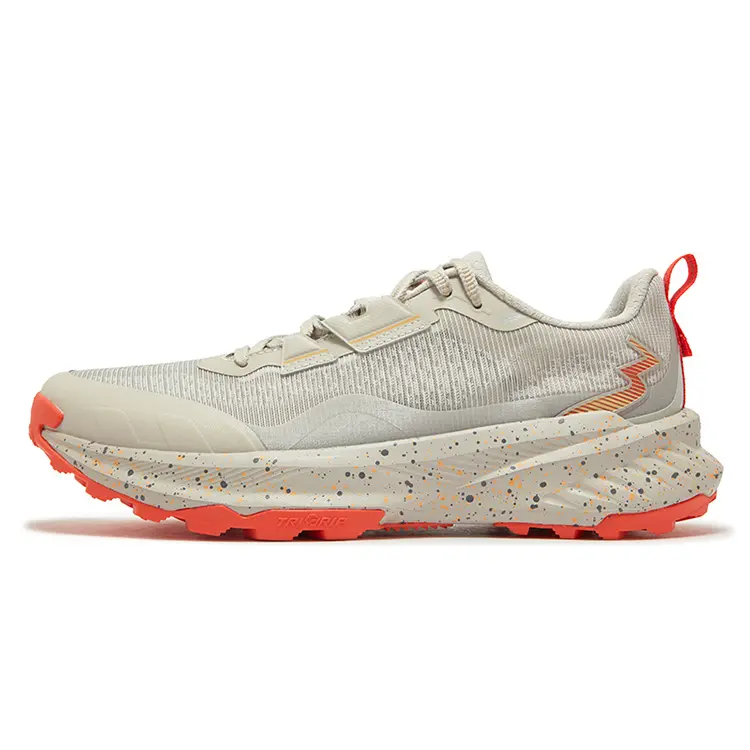 361° Anti Slip And Wear Resistant Breathable Low Top Running Shoes Men's Gray Orange