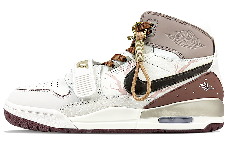 Jordan Legacy 312 High-Top Vintage Basketball Shoes Men's Brown White