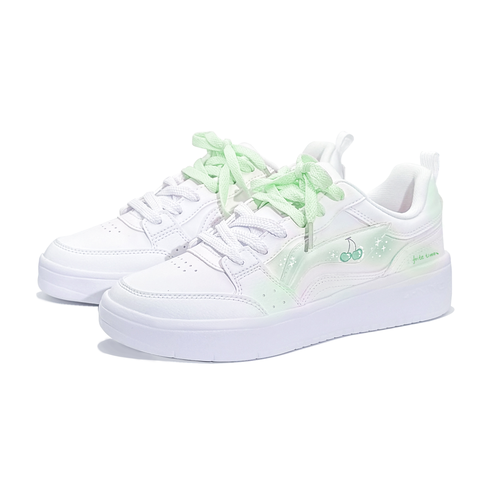 LiNing Acer Truncatum Abrasion Resistant Quick Dry Low top Skateboard Shoes Women's White Green купить в интернет-магазине Yoocart с быстрой доставкой по России.