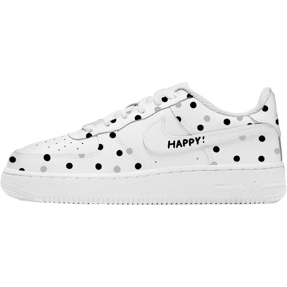 Nike Air Force 1 Low Top Skateboard Shoes Unisex Black