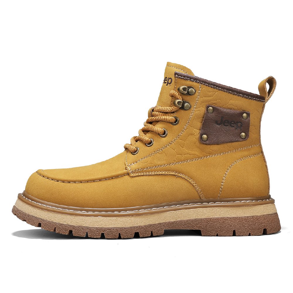 Jeep Martin Boots Men Yellow
