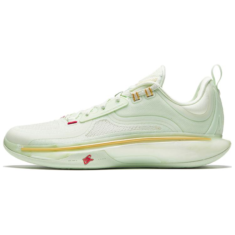 Anta GH5 Cushioning Rebound Low-Top Basketball Shoes Men's Green Gold