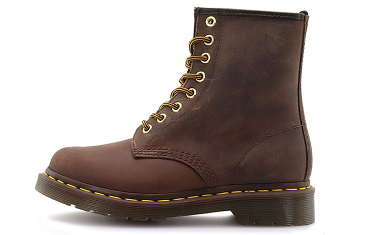 Dr. Martens 1460 Aztec Crazyhorse Martin Boots Couple Style Brown