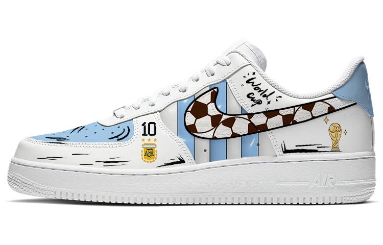 Nike Air Force 1 Skateboard Shoes Men Low-Top Blue/White/Black