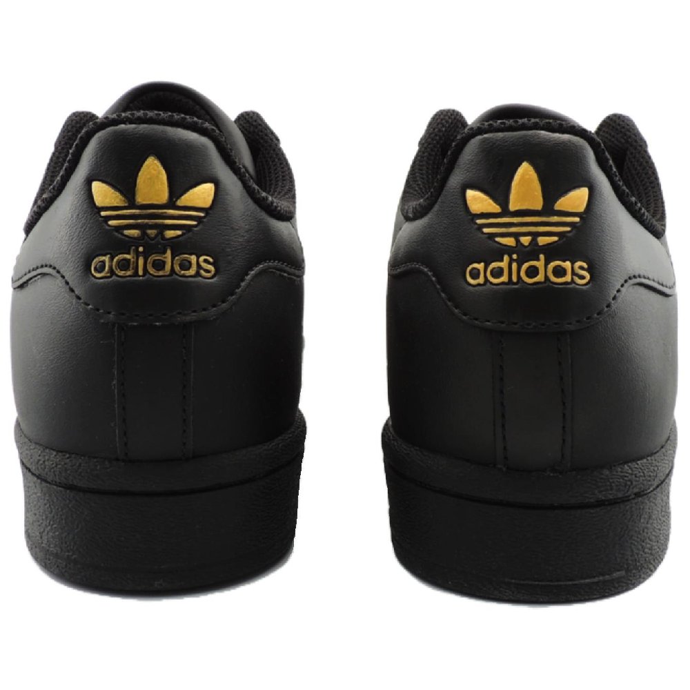 Adidas Originals SUPERSTAR Gilded Shell Anti-Slip Wear-Resistant Low-Top Skateboard Shoes Unisex Black Gold